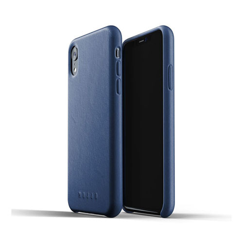 [무쪼] Full Leather Case for iPhone Xr - Blue