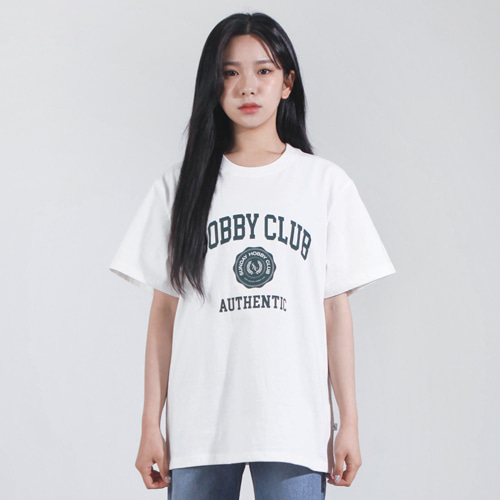 [선데이하비클럽] 보틀캡 티셔츠-화이트
